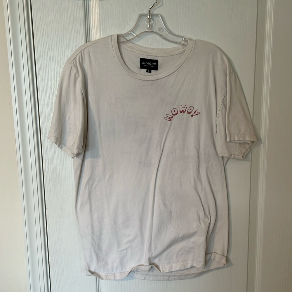 Large white t shirt graphic design